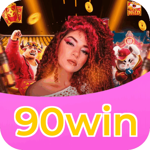 Interface do aplicativo 90win mostrando jogos disponíveis no iOS e Android